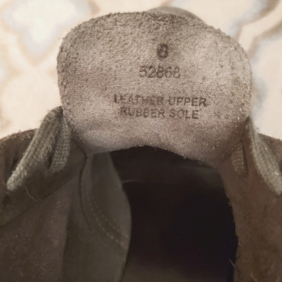 J. Crew Factory Italian Leather Gray Ankle Boots Size 6 - Picture 6 of 7